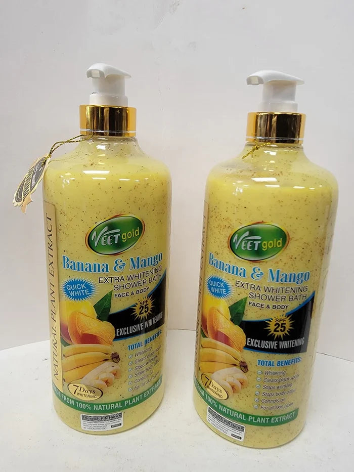 Veetgold BANANA & MANGO extra whitening shower gel 1000ML