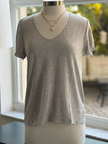 Vicky top in taupe grey