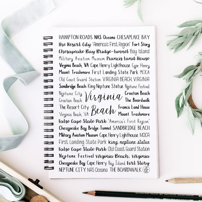 Virginia Beach, VA Spiral Notebook