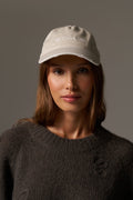 WASHED SCRIPT CAP - BONE