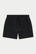 WATER REACTIVE EMBLEM SWIM SHORT - BLACK