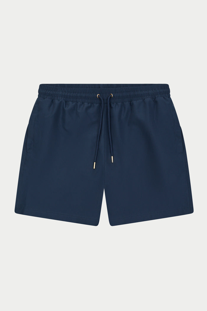 WATER REACTIVE EMBLEM SWIM SHORT - NAVY