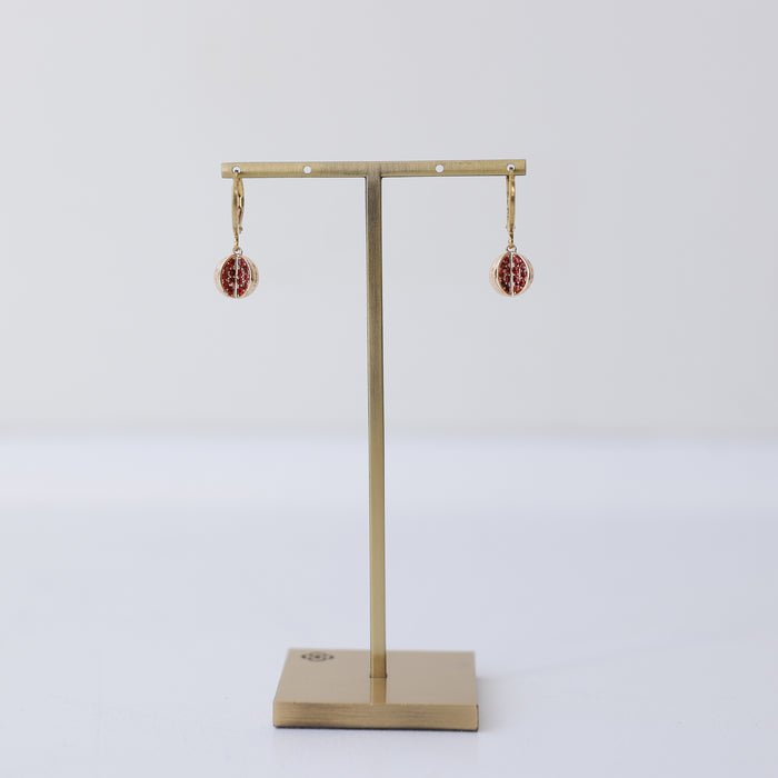 Watermelon Hoop Earrings