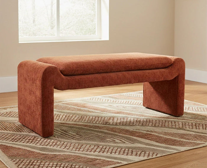 Wembley Cotton Bench Two seater Furniselan Light Brown