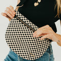 Woven Checkered Black