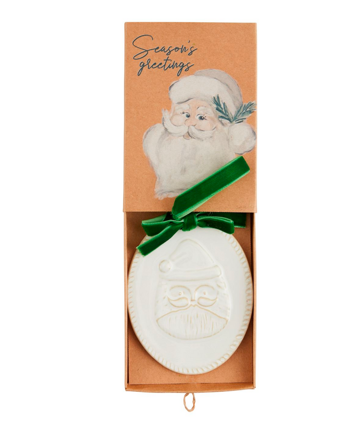 White Christmas Layered Ornaments - Pine & Moss