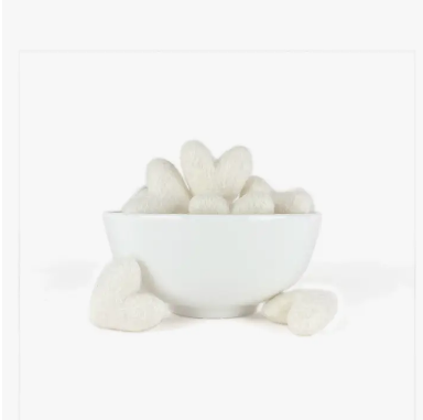 White Felt Hearts - Adored A Lovely Boutique