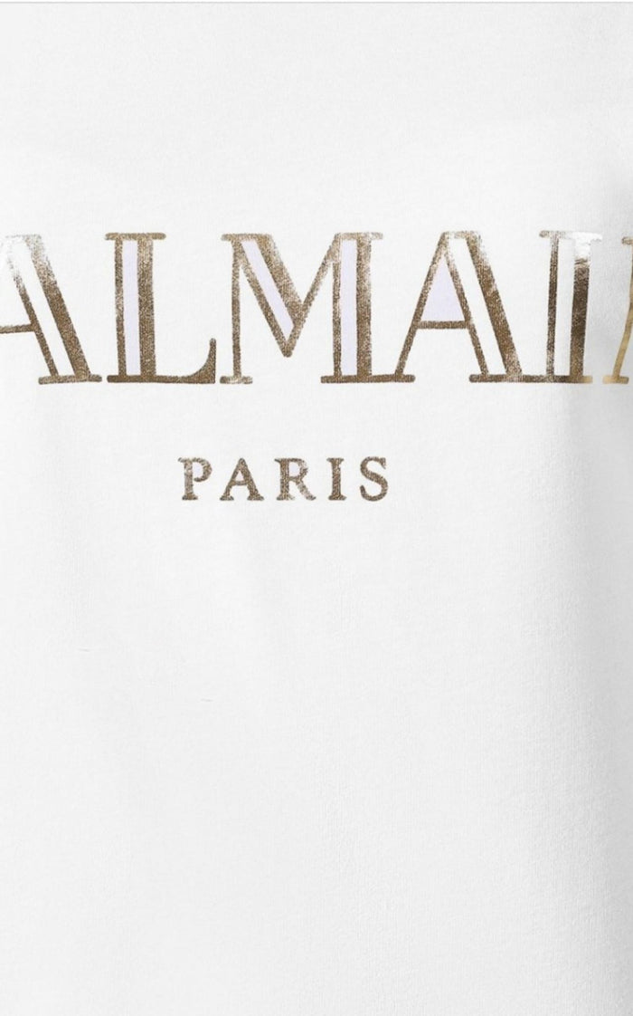 Balmain Printed Logo Sleeveless T-shirt - Runway Catalog