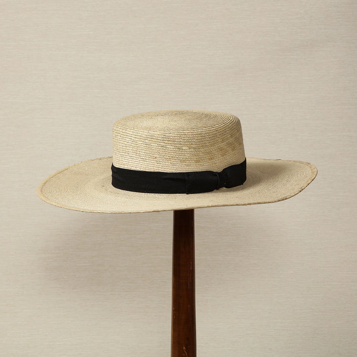 Wide Brimmed Boater Hat