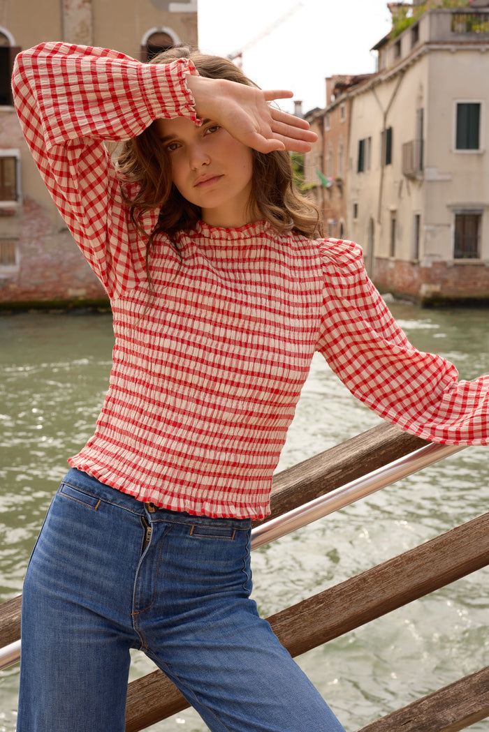 Willow Top- Antwerp Red