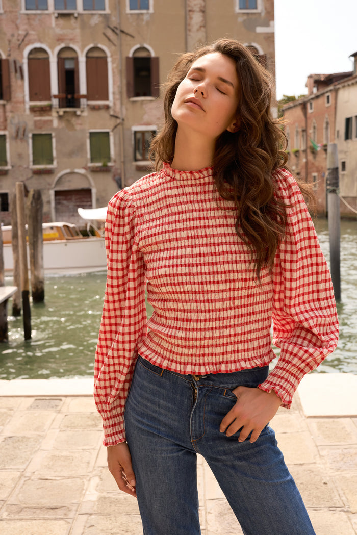 Willow Top- Antwerp Red