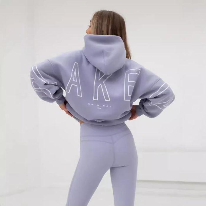 women oversized hoodie sleeve detail relaxed fit