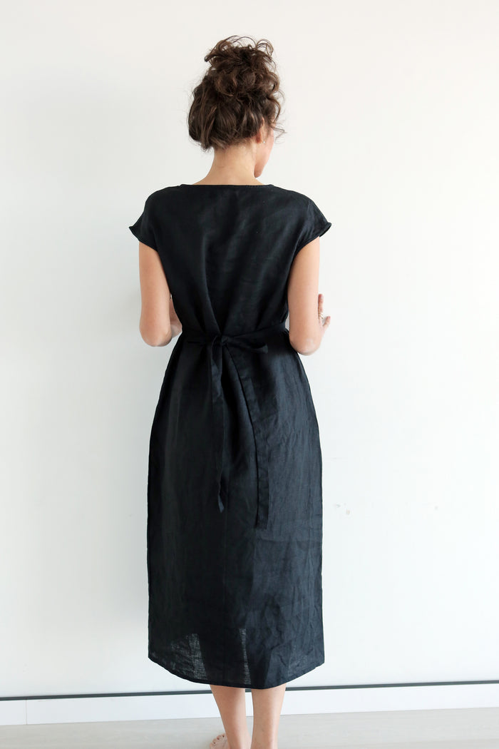 Women’s Belted Midi Dress LINA - IN STOCK