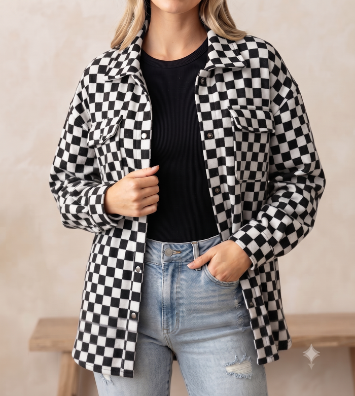 Women's Brushed Tweed Shacket