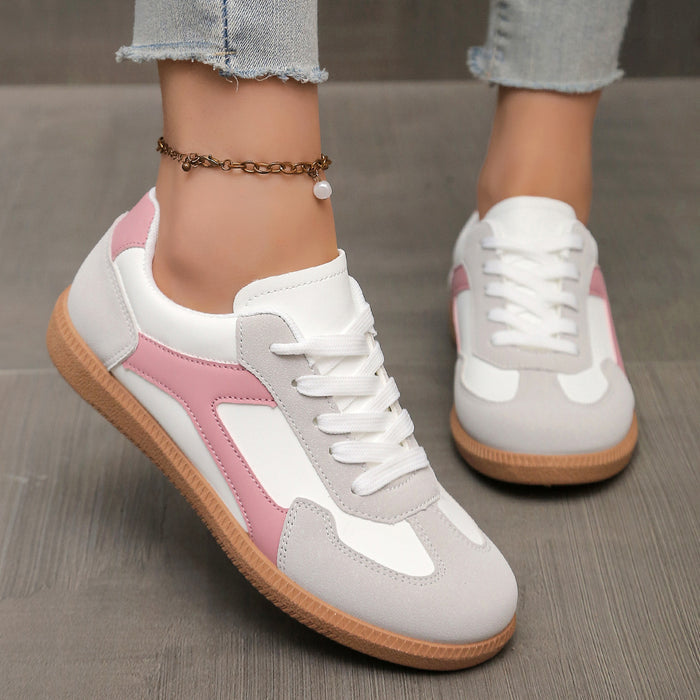 Sky blue low heel sneakers for women with soft lining and easy everyday styling