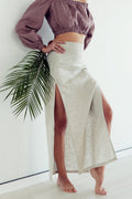 Women’s Linen Skirt SENNA in Beige