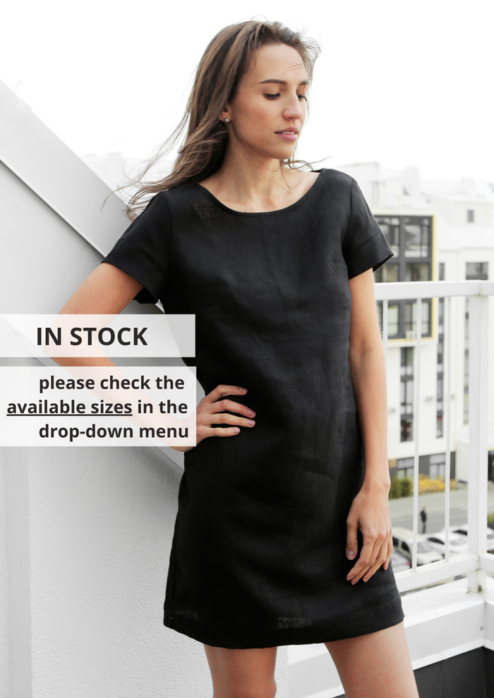 Women’s Linen T-Shirt Dress DAISY - IN STOCK