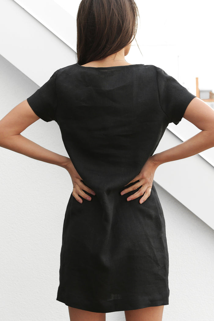 Women’s Linen T-Shirt Dress DAISY - IN STOCK