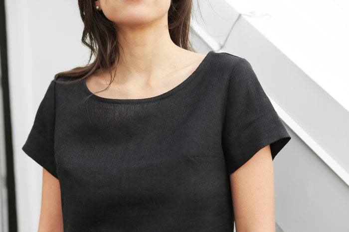 Women’s Linen T-Shirt Dress DAISY - IN STOCK