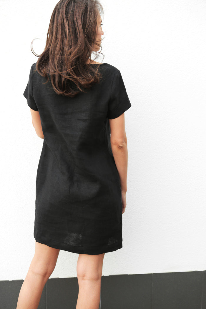 Women’s Linen T-Shirt Dress DAISY - IN STOCK