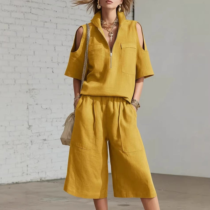 Zoom-in on the short sleeve cuff, showing the breathable polyester fiber and soft-touch hand