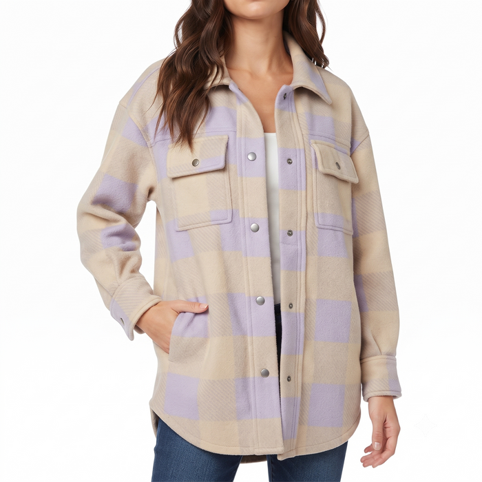 Lavender Plaid / Extra Small