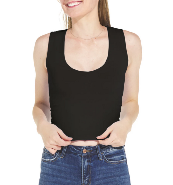 Scoop Neck Tank Fuchsia image 5