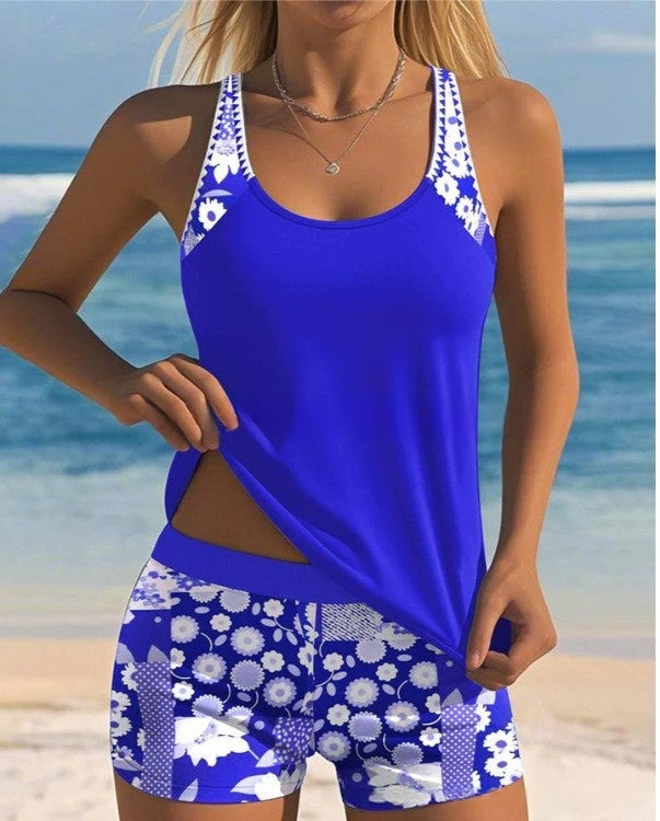 Bohemian printed matching set with womens top and pants, designed for casual days, travel looks, and easy styling all seasons