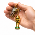World Cup keychain trophy gift for soccer fans made from synthetic resin