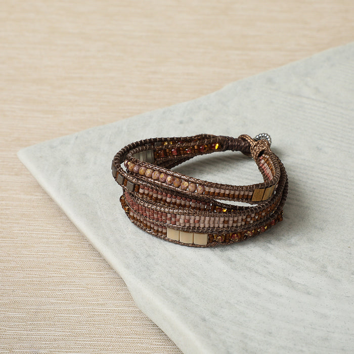 Woven & Beaded Bracelet