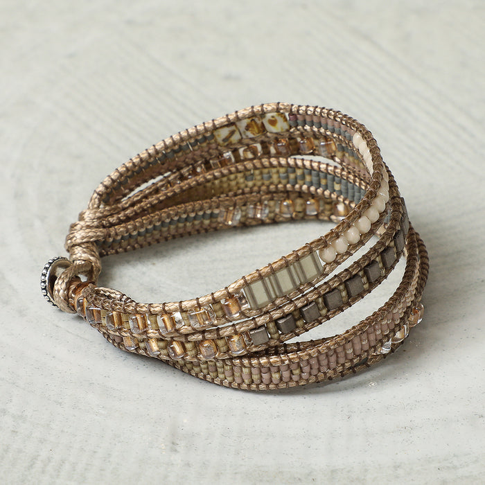 Woven & Beaded Bracelet