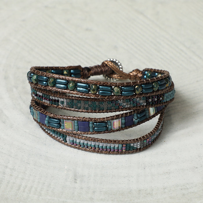 Woven & Beaded Bracelet