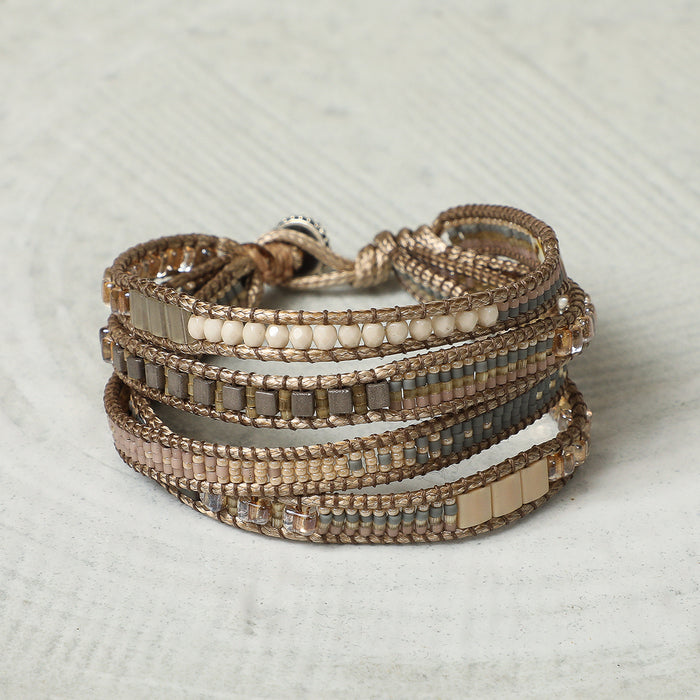 Woven & Beaded Bracelet