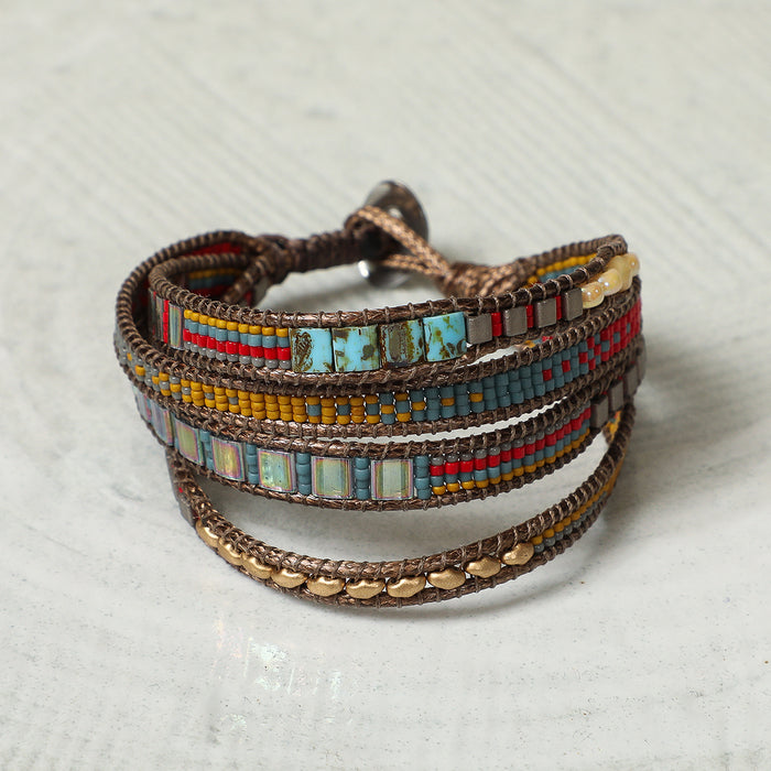 Woven & Beaded Bracelet