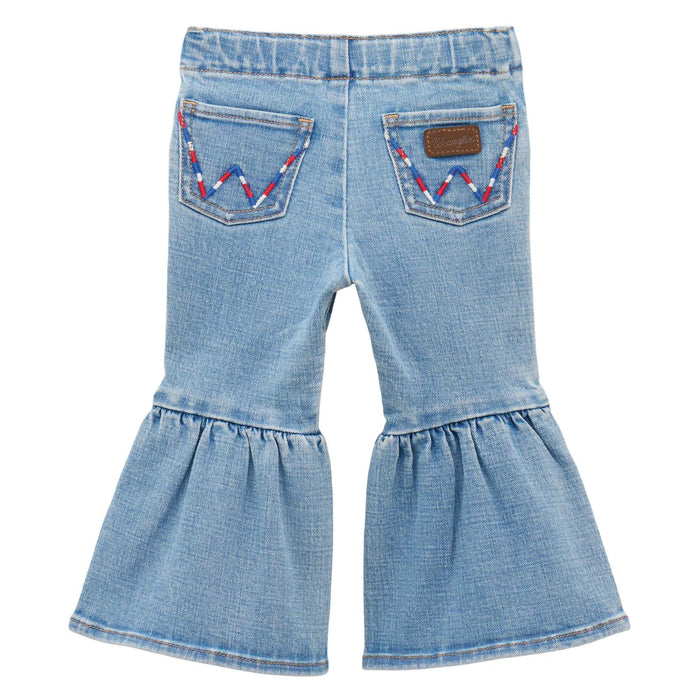 Wrangler® Baby Girl Flare Jean Sky