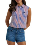 Wrangler Retro® Americana Sleeveless Snap Shirt