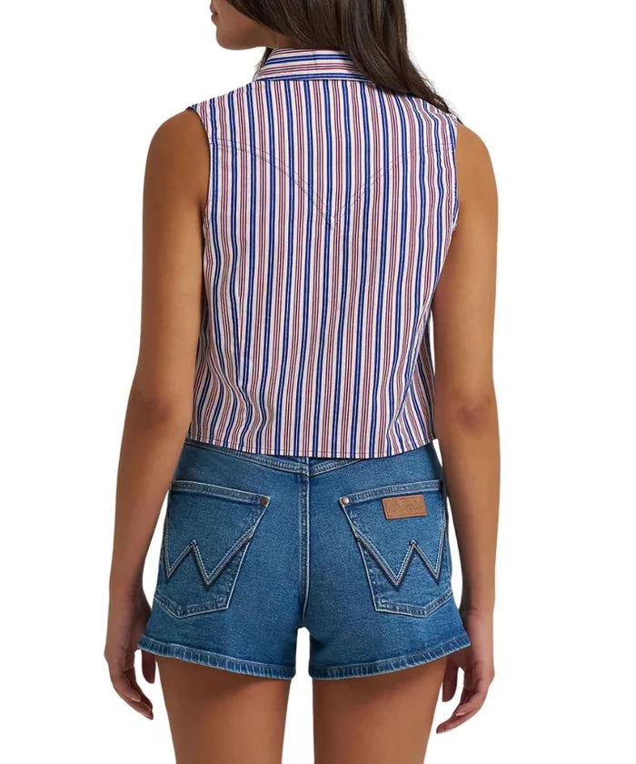 Wrangler Retro® Americana Sleeveless Snap Shirt