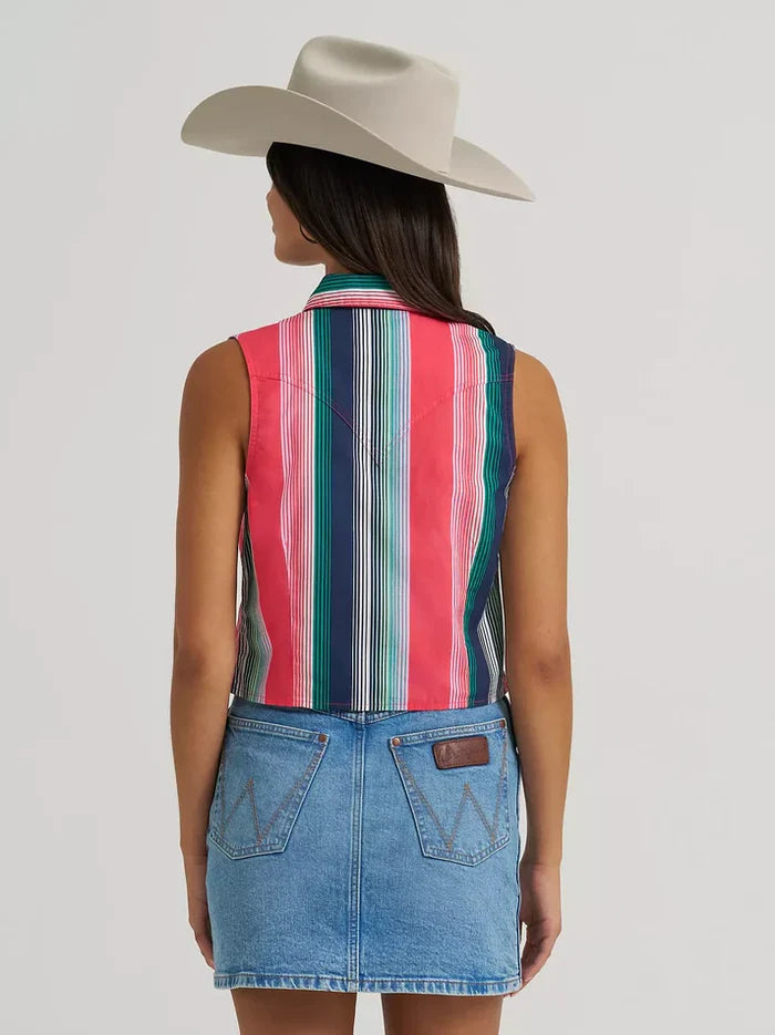 Wrangler Retro® Punchy Sleeveless Snap Shirt