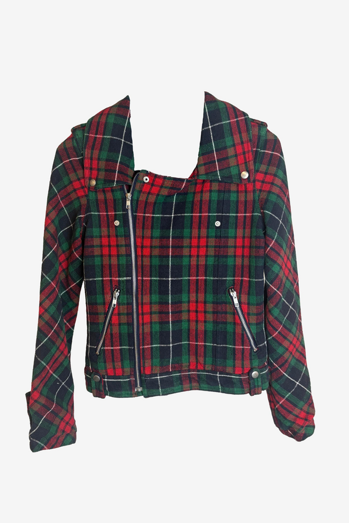 Wrangler Tartan Zip Front Jacket