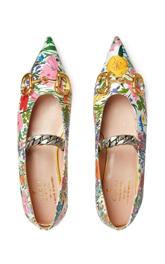 Gucci Ken Scott Floral Ballerina Shoes - Runway Catalog