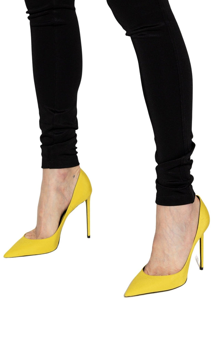 Saint Laurent Yellow ‘ZOE’ Stiletto Pump - Runway Catalog
