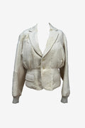 Yohji Yamamoto Crème Silk Bomber