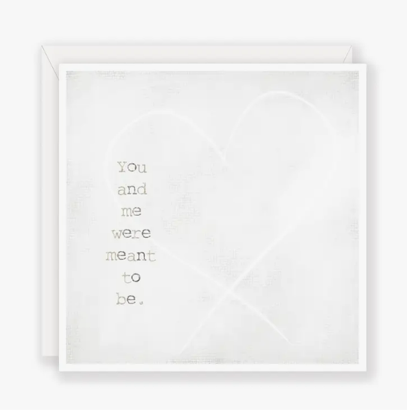 You and me were meant to be - Greeting Card