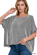 Zenana Ribbed Oversized Short Sleeve Tee - 9th Anniversary Deal *FINAL SALE*