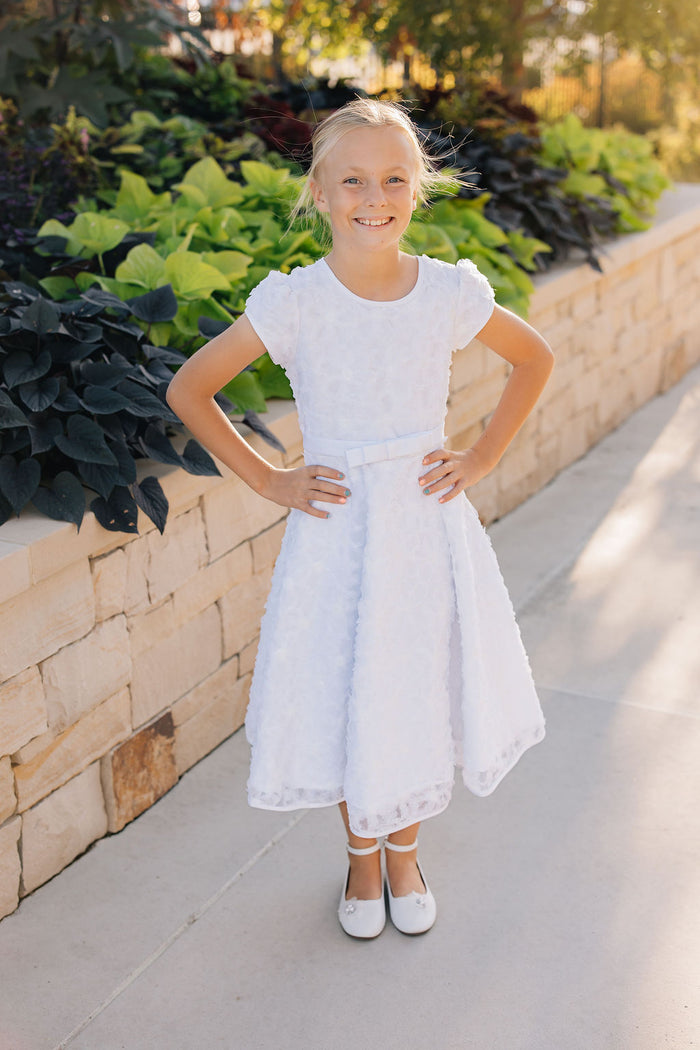 girl in white dress
