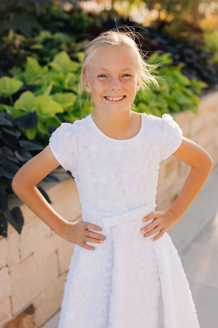 girl in white dress