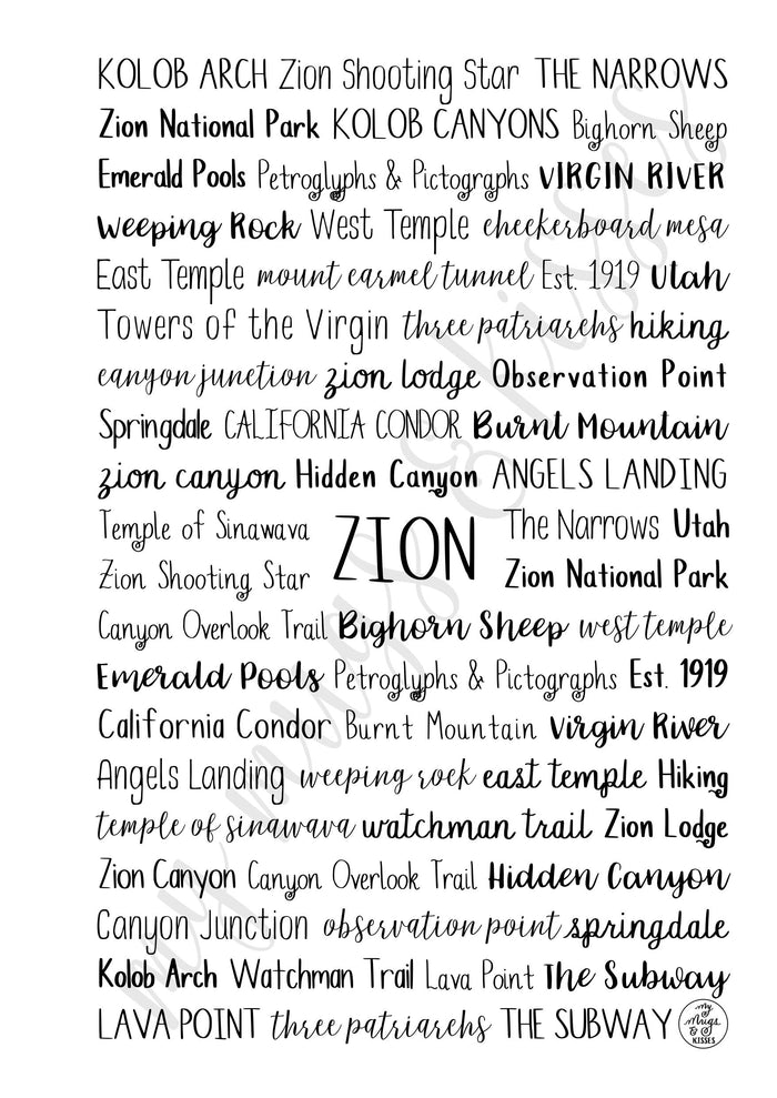 Zion Spiral Notebook