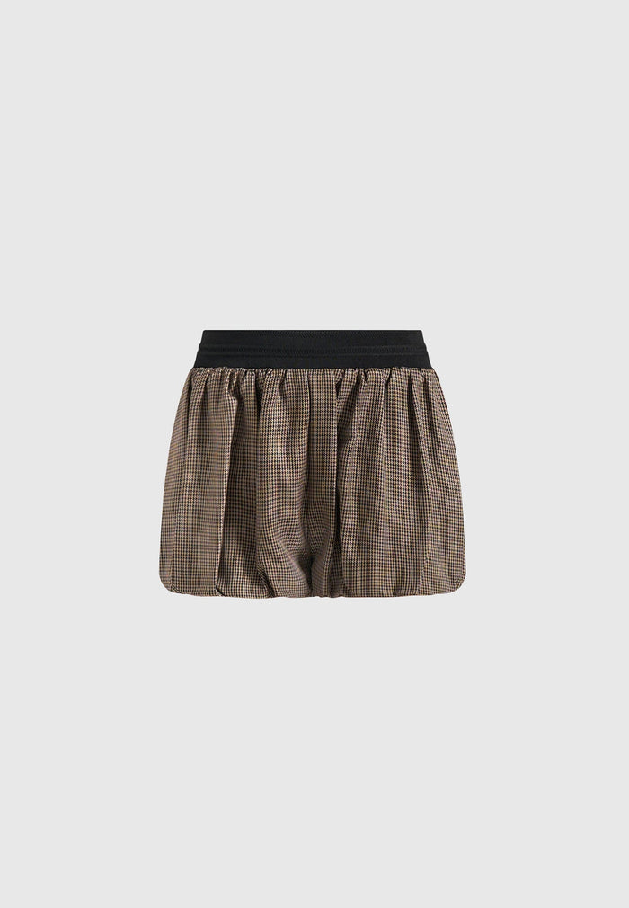 zoe-houndstooth-balloon-shorts-brown