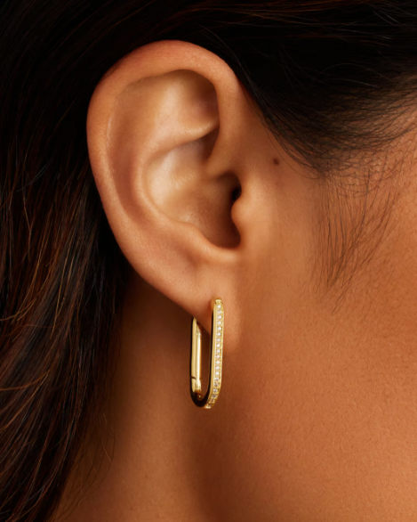 Zoey Shimmer Hoops
